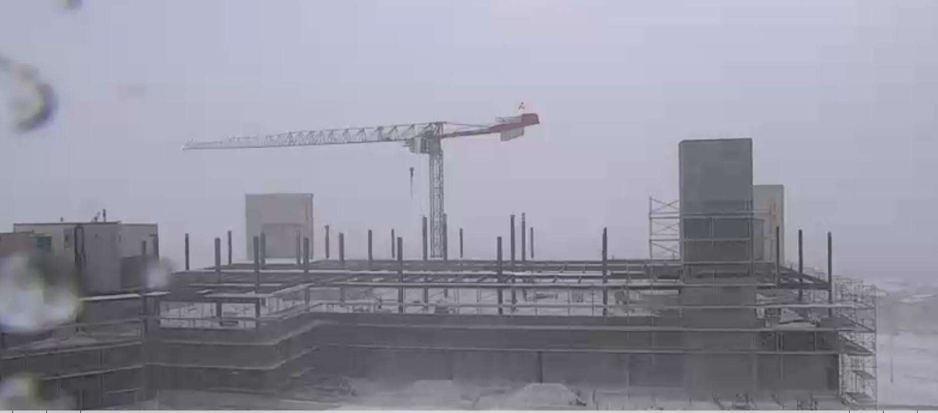 SNOW COVERED CONSTRUCTION PROJECT