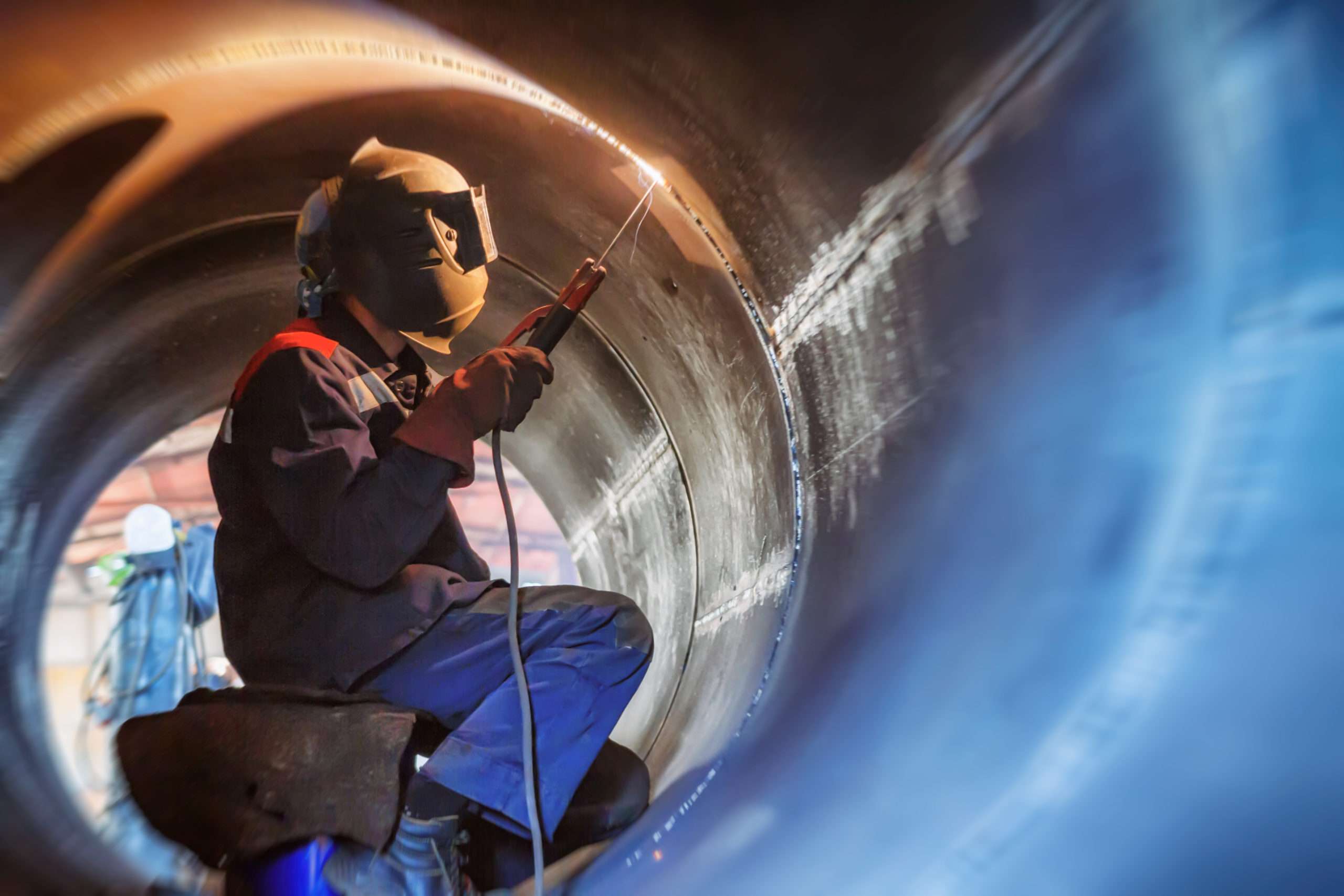 Welding in a dangerous unconditioned space