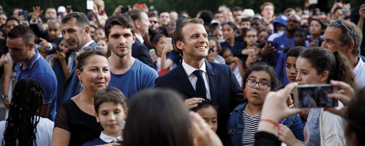 President Emmanuel Macron - Group Shot