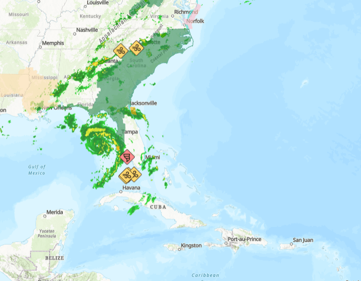 Hurricane Idalia Sets Eyes On Florida But Threatens Florida Panhandle To New Orleans With Near 500 KM Girth.