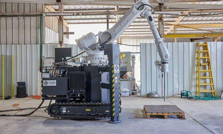 3D Concrete Printing Tracked Machine Robotics Robot